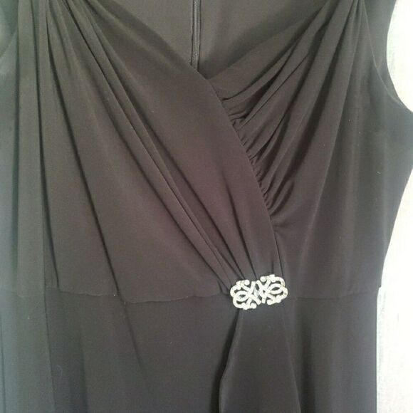 R&M Richards Black Little Black Dress Cocktail Party Nightout USA Womens Size 12 - Picture 8 of 13